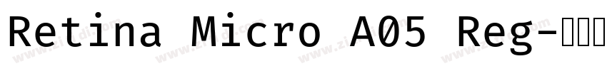 Retina Micro A05 Reg字体转换